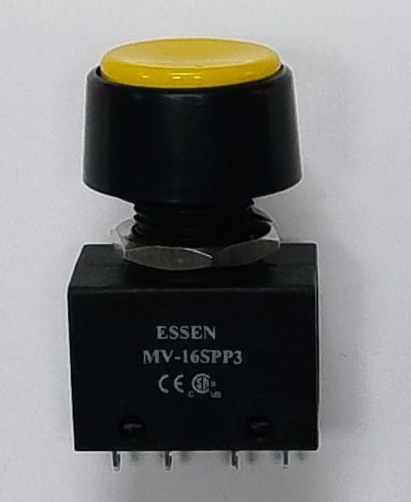 Essen MV-16SPP3 7a (yellow) Pushbutton Switch